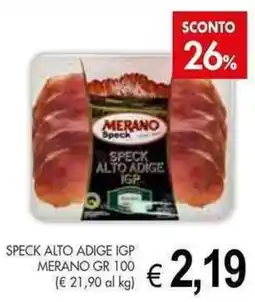 PrestoFresco Speck alto adige IGP MERANO offerta