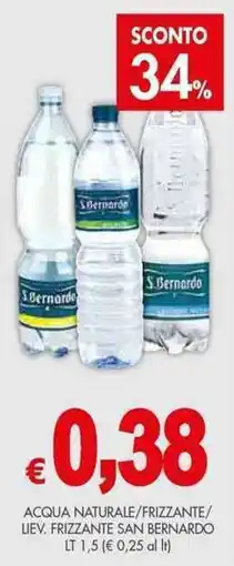 PrestoFresco Acqua naturale/frizzante/ liev. frizzante SAN BERNARDO offerta