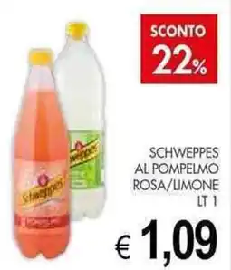 PrestoFresco Schweppes al pompelmo rosa/limone offerta