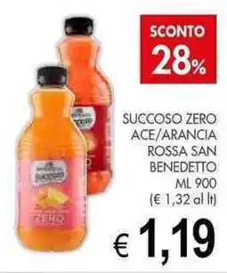 PrestoFresco Succoso zero ace/arancia rossa SAN BENEDETTO offerta