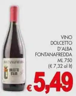 PrestoFresco Vino dolcetto d'alba FONTANAFREDDA offerta