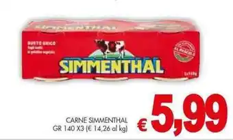 PrestoFresco Carne SIMMENTHAL offerta