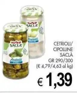 PrestoFresco Cetrioli/ cipolline SACLÀ offerta