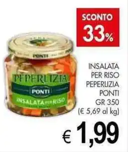 PrestoFresco Insalata per riso peperlizia PONTI offerta