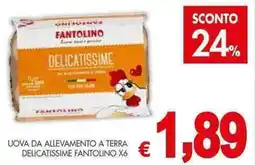 PrestoFresco Uova da allevamento a terra delicatissime FANTOLINO offerta