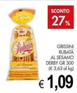 PrestoFresco Grissini rubatà al sesamo DERBY offerta