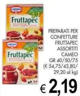PrestoFresco Preparati per confetture fruttapec assortiti CAMEO offerta