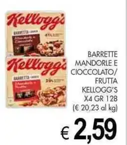 PrestoFresco Barrette mandorle e cioccolato/ frutta KELLOGG'S offerta