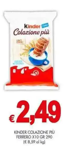 PrestoFresco Kinder colazione più FERRERO offerta