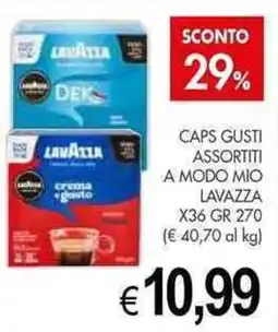 PrestoFresco Caps gusti assortiti a modo mio LAVAZZA offerta
