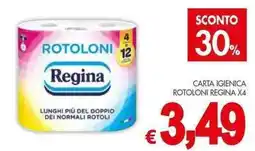 PrestoFresco Carta igienica rotoloni REGINA X4 offerta