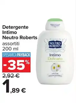 Carrefour Detergente Intimo Neutro Roberts offerta