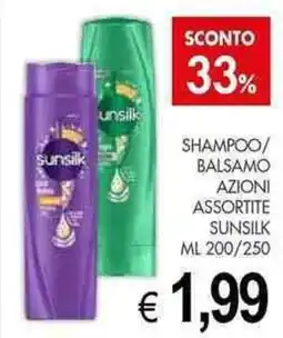 PrestoFresco Shampoo/ balsamo azioni assortite SUNSILK offerta