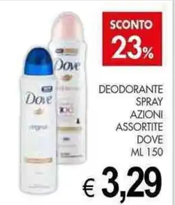 PrestoFresco Deodorante spray azioni assortite DOVE offerta