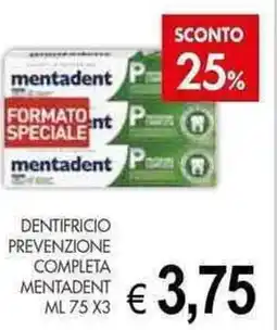 PrestoFresco Dentifricio prevenzione completa MENTADENT offerta