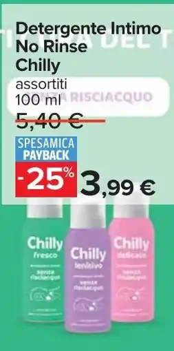 Carrefour Detergente Intimo No Rinse Chilly offerta