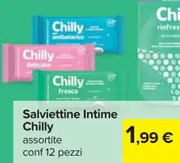Carrefour Salviettine Intime Chilly offerta