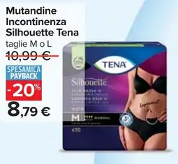 Carrefour Mutandine Incontinenza Silhouette Tena offerta