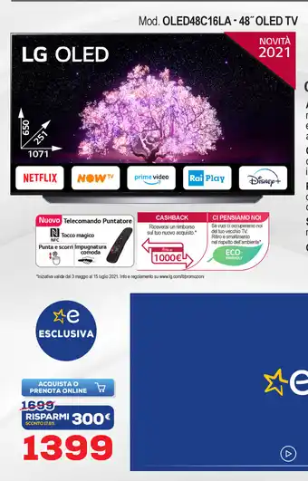 LG Oled TV 48" OLED48C16LA