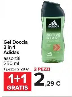 Carrefour Gel Doccia 3 in 1 Adidas offerta