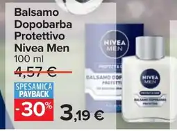 Carrefour Balsamo Dopobarba Protettivo Nivea Men offerta
