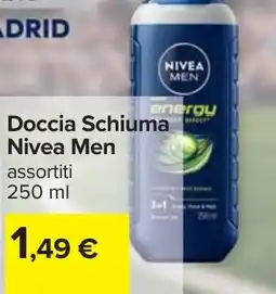 Carrefour Doccia Schiuma Nivea Men offerta