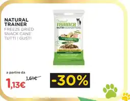 Arcaplanet NATURAL TRAINER Freeze dried snack cane tutti i gusti offerta