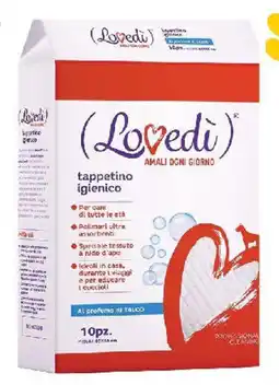 Arcaplanet LOVEDÌ Tappetini cane 10 pz talco offerta