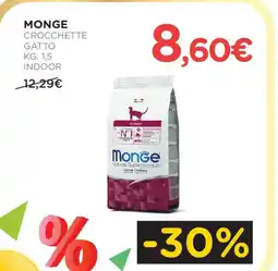 Arcaplanet MONGE Crocchette gatto indoor offerta