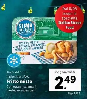Lidl Strada Del Gusto Fritto misto 250g offerta