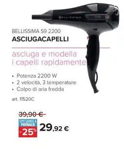 Carrefour BELLISSIMA S9 2200 ASCIUGACAPELLI offerta