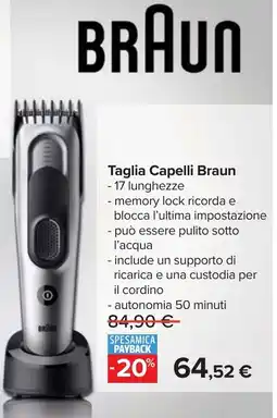 Carrefour Taglia Capelli Braun offerta