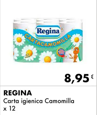Iper Tosano REGINA Carta igienica Camomilla x 12 offerta