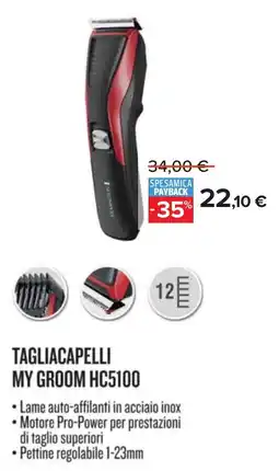 Carrefour TAGLIACAPELLI MY GROOM HC5100 offerta