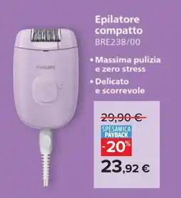Carrefour PHILIPS Epilatore compatto BRE238/00 offerta