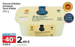 Carrefour Express Treccia di Bufala Campana Terre d'Italia offerta
