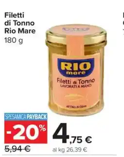 Carrefour Express Filetti di Tonno Rio Mare offerta