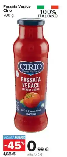 Carrefour Express Passata Verace Cirio offerta