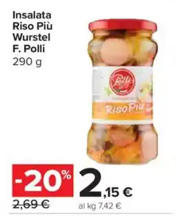 Carrefour Express Insalata Riso Più Wurstel F. Polli offerta