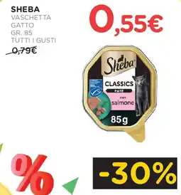 Arcaplanet SHEBA Gr. 85 tutti i gusti vaschetta gatto offerta