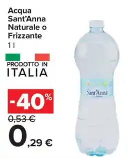 Carrefour Express Acqua Sant'Anna Naturale o Frizzante offerta