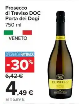 Carrefour Express Prosecco di Treviso DOC Porta dei Dogi offerta