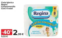 Carrefour Express Carta Igienica Regina Cartacamomilla Conf. 4 rotoli offerta