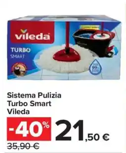 Carrefour Express Sistema Pulizia Turbo Smart Vileda offerta