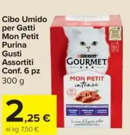 Carrefour Express Cibo Umido per Gatti Mon Petit Purina offerta