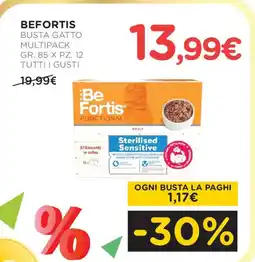 Arcaplanet BEFORTIS Busta gatto multipack tutti i gusti offerta