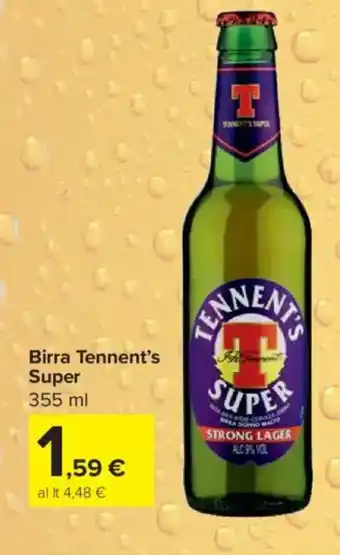 Carrefour Express Birra Tennent's Super offerta