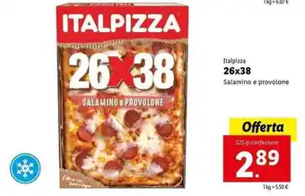 Lidl Italpizza 26x38 525g offerta