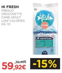 Arcaplanet Fresco crocchette cane adult low calories offerta