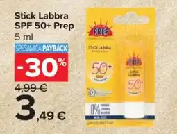 Carrefour Express Stick Labbra SPF 50+ Prep offerta